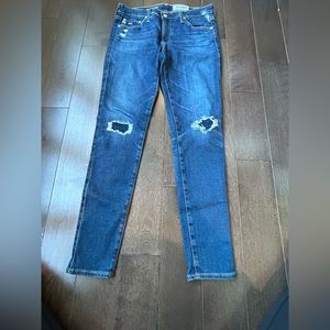 AG Aged Denim the legging super skinny ankle size 29